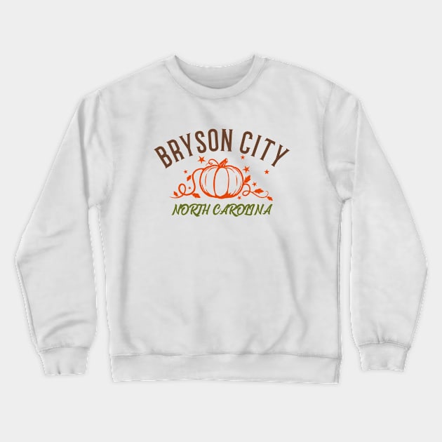 Bryson City, North Carolina Fall Crewneck Sweatshirt by Mountain Morning Graphics